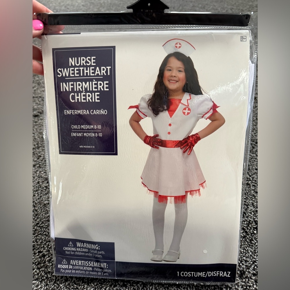 Nurse Sweetheart Kids Costume - White and Red